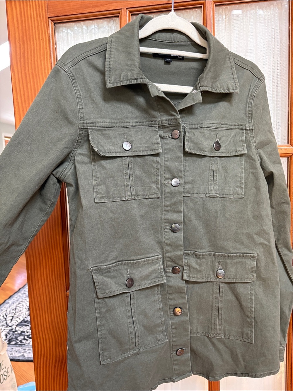 1822 Denim Olive Utility Jacket - Women